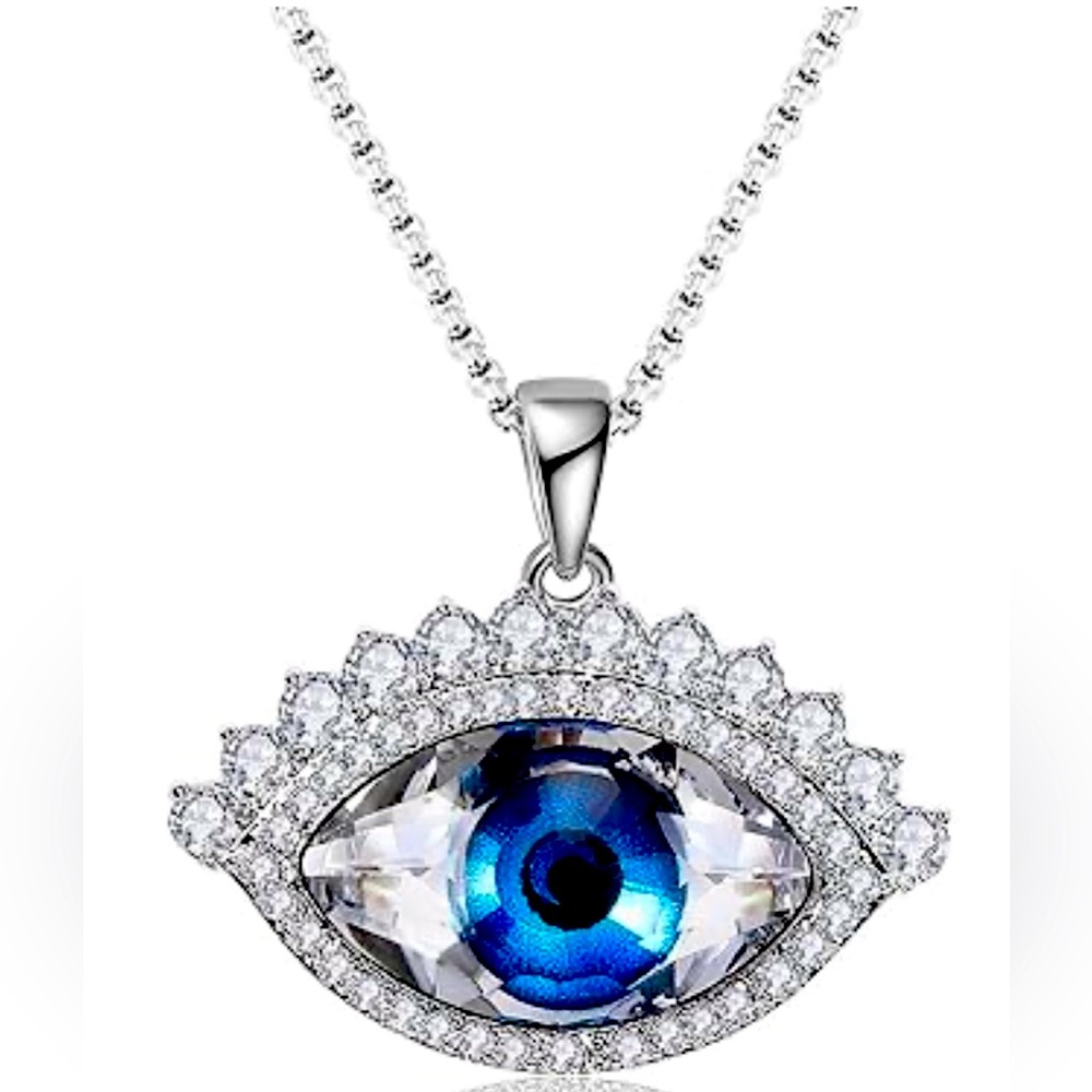 🆕Evil Eye Necklace Pure Crystal